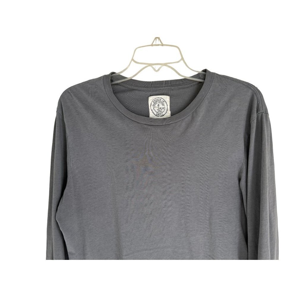 J.Crew Broken-In Cotton Long Sleeve Tshirt in Olive color - Picture 2 of 6